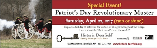 Advertisement for Patriot's Day Special Event